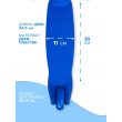 Самокат GRAFFIT  световые колёса 110/75мм. ABEC7, до 40 кг. СИНИЙ